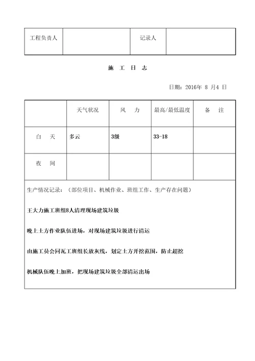 办公小楼施工日志精选文档