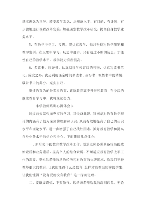 小学教师培训心得体会（10篇）.docx