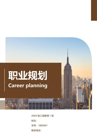 大学生职业规划书