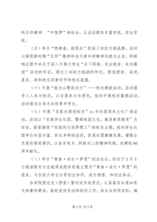 高校纪念五四运动97周年活动方案 (2).docx