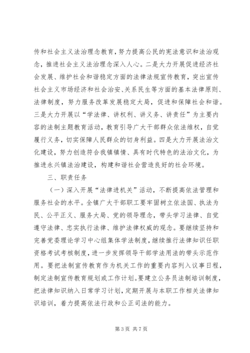 镇法律六进活动方案.docx