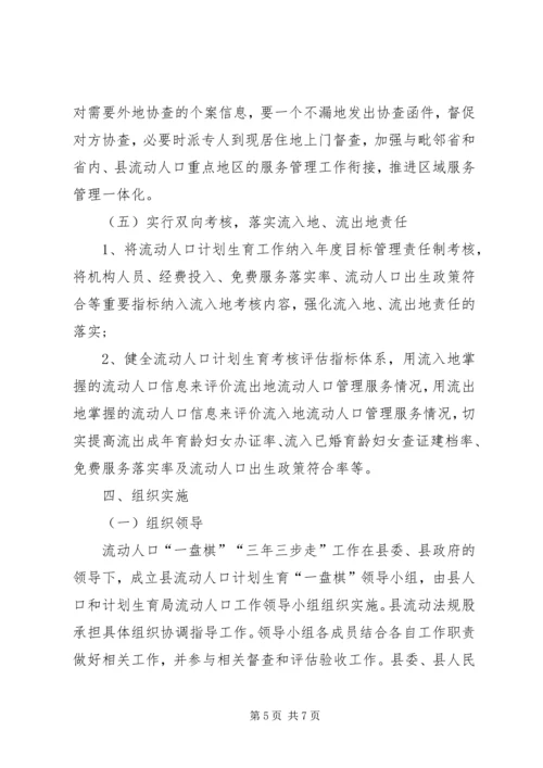 流动人口计划生育工作实施方案.docx