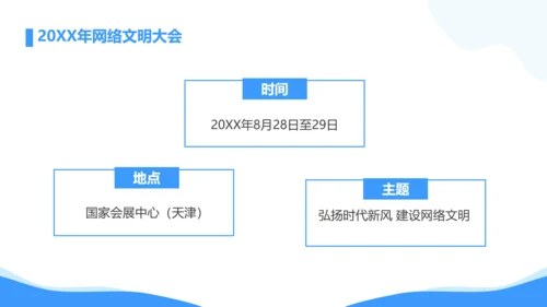 弘扬时代新风网络文明PPT模板