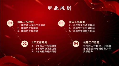红色奢华砥砺前行筑梦远航总结PPT模板