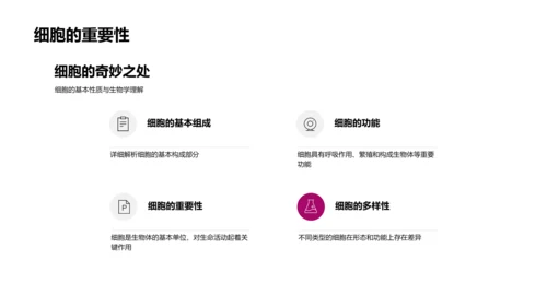 细胞知识讲解PPT模板