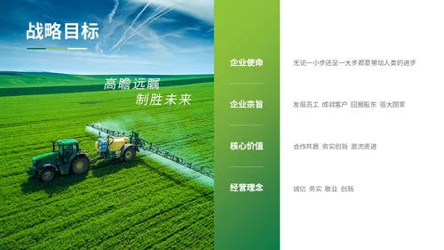 绿色简约商务农业商业计划书农业ppt模板
