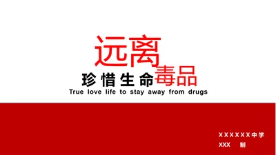 珍爱生命世界禁毒日PPT