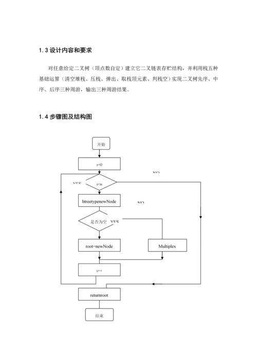 数据结构优秀课程设计二叉树的遍历.docx