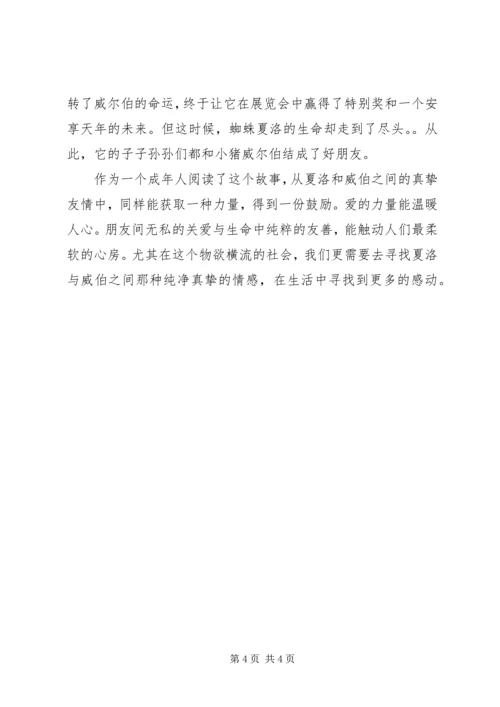 第一篇：夏洛的网读后感.docx