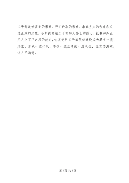 学习组织部门自身建设心得体会精选.docx