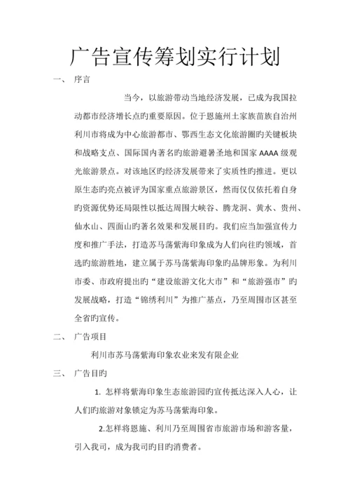 广告宣传策划实施方案.docx