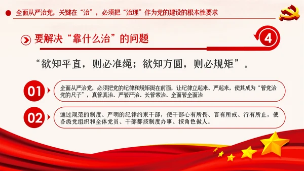 新时代全面从严治党反腐倡廉党课PPT模板