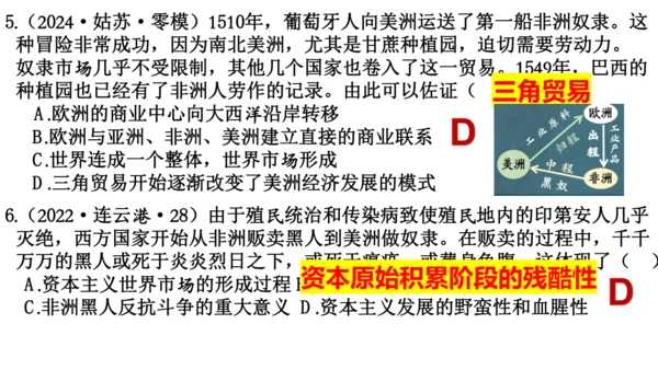 九年级历史复习：近代资本主义的产生与发展  课件（25张PPT）