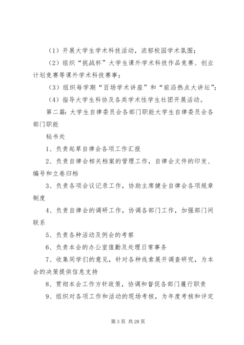 共青团福建师范大学委员会各部门职能_1.docx