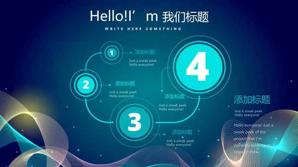 蓝色科技感信息化科技互联网发布会动态PPT