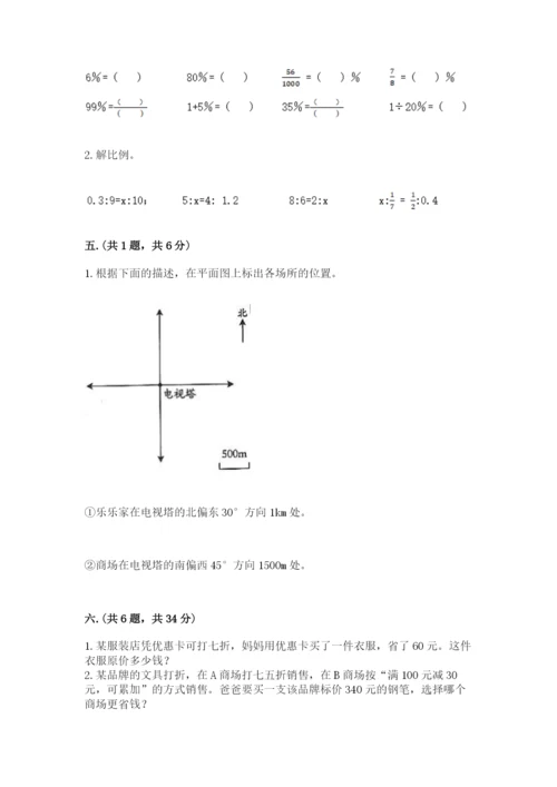 小学毕业班数学检测题带答案（达标题）.docx