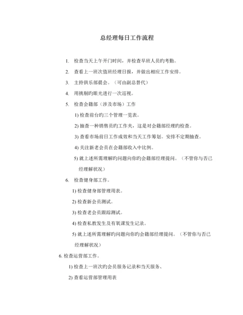 健身房总经理运营管理标准手册.docx