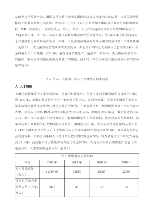 2030年中美基准情景比较.docx