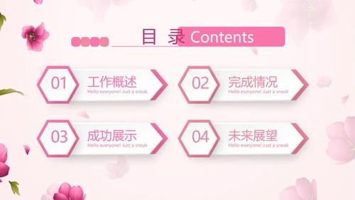 粉色唯美美容护肤宣传动态PPT