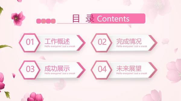 粉色唯美美容护肤宣传动态PPT