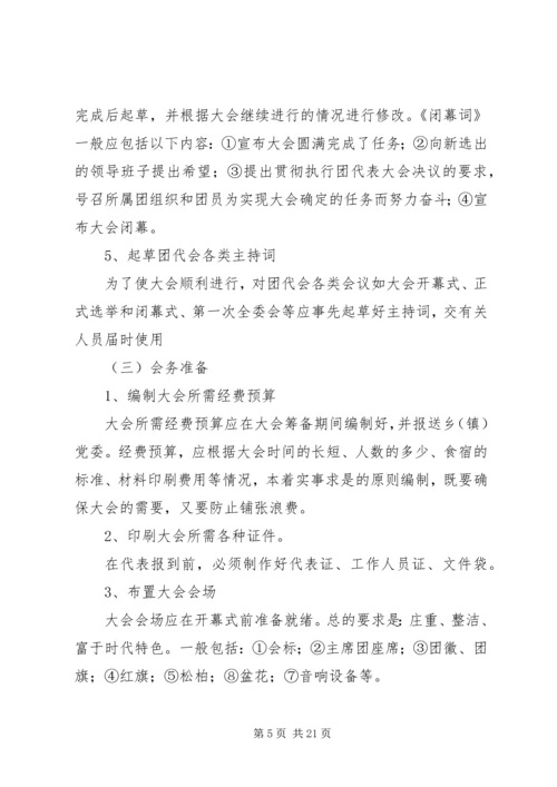 共青团换届选举工作程序精编.docx