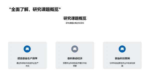农业科技新视野