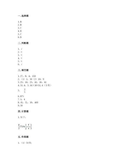 小学数学六年级上册期末考试试卷（精选题）.docx