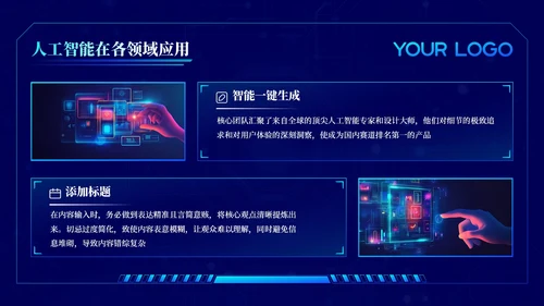 蓝色科技风未来已来科技应用202X年度科技应用年终总结PPT模板