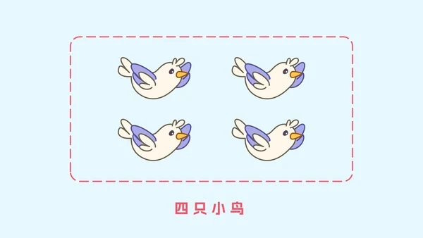 人教版一年级上册第一课数一数PPT模板