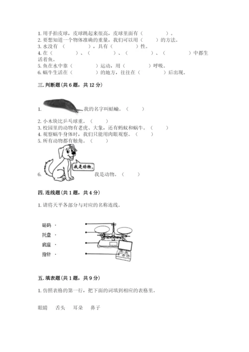 教科版小学科学一年级下册期末测试卷含完整答案【夺冠】.docx