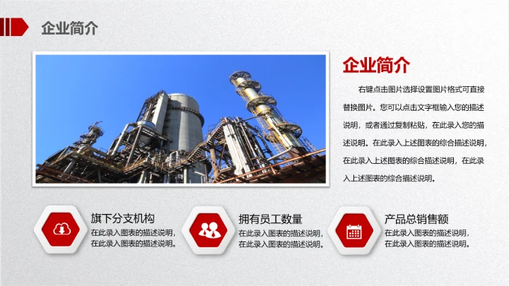 大气简约公司企业介绍产品宣传PPT模板