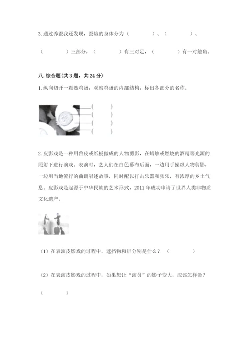 教科版小学科学三年级下册 期末测试卷及参考答案【研优卷】.docx