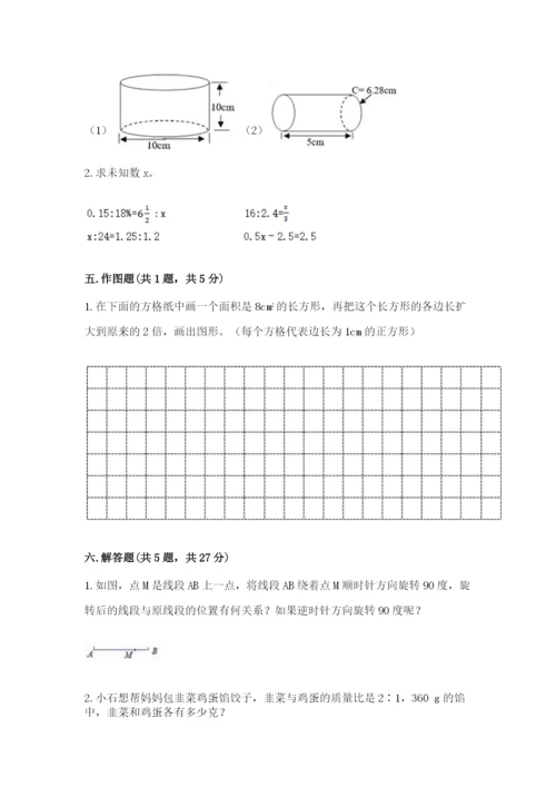 北师大版数学六年级下册期末测试卷精品（典优）.docx