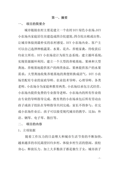 农村DIY绿色小农场项目投资计划书.docx