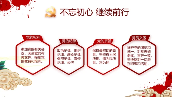 七一讲话党课党史学习教育动态PPT