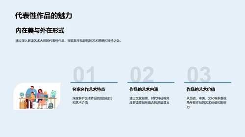 艺术大师生涯解析PPT模板