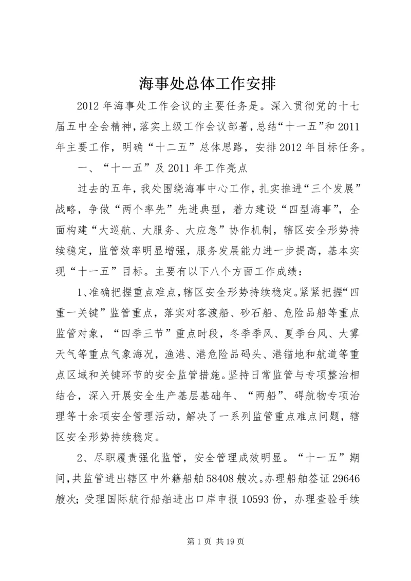海事处总体工作安排.docx