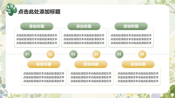绿色小清新风开学自我介绍PPT模板