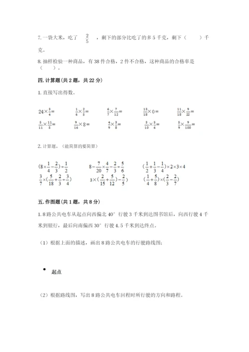 人教版六年级上册数学期末测试卷【新题速递】.docx