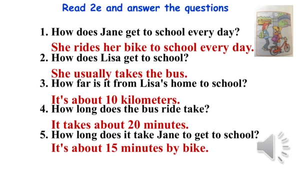 Unit 3 Section A 2a-2e 课件+内嵌音频（新目标七下Unit 3 How do 