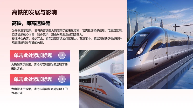 发展与影响-高铁PPT