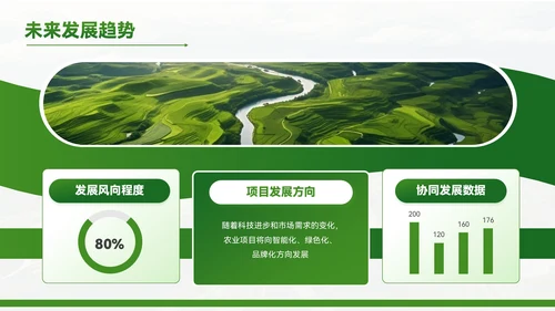 绿色质感风农业项目赋能乡村振兴PPT模板