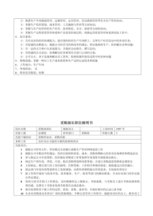 科技发展公司部门负责人职位专项说明书.docx