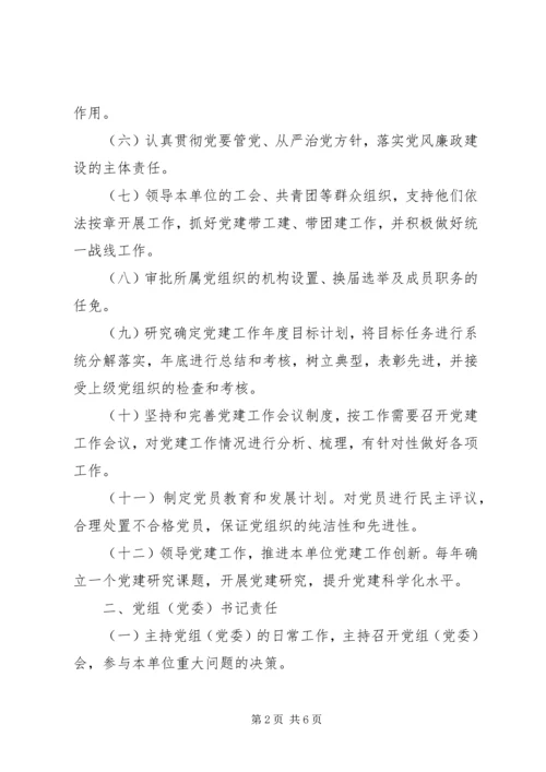 公司党委（党组）及领导班子成员党建工作责任清单.docx