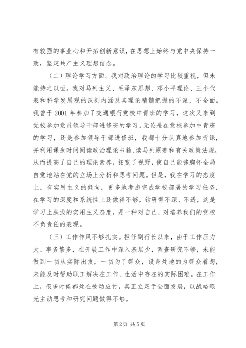 银行党性分析材料.docx