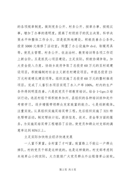 村党支部先进集体事迹材料.docx