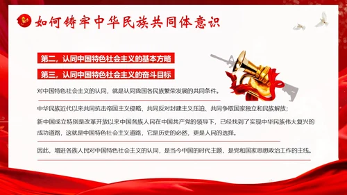 铸牢中华民族共同体民族团结党建PPT课件党课