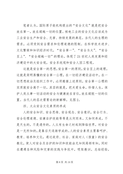 倡导和弘扬安全文化思考.docx