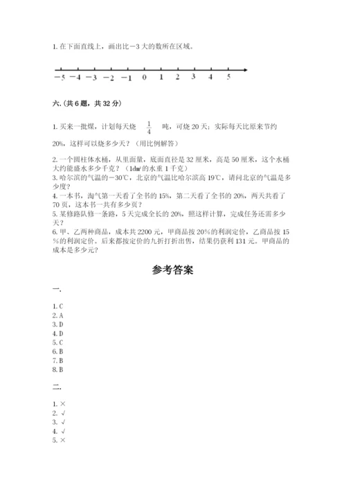 小学六年级数学毕业试题（综合题）.docx