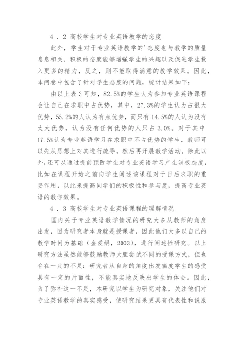 论文：高校理工科专业英语教学问题及困难与挑战.docx